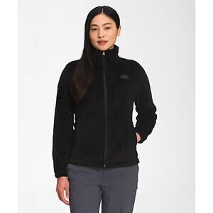 The North Face Jacket Womens Medium Black Osito Soft Fleece Full Zip Cozy Warm